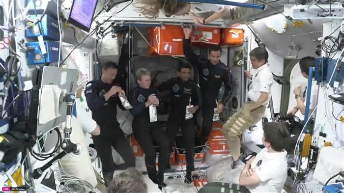 Watch: Axiom-4 crew arrives to International Space Station after launching from Florida