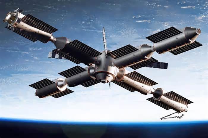 Here is what the new space station, soon to be launched into orbit, will look like.