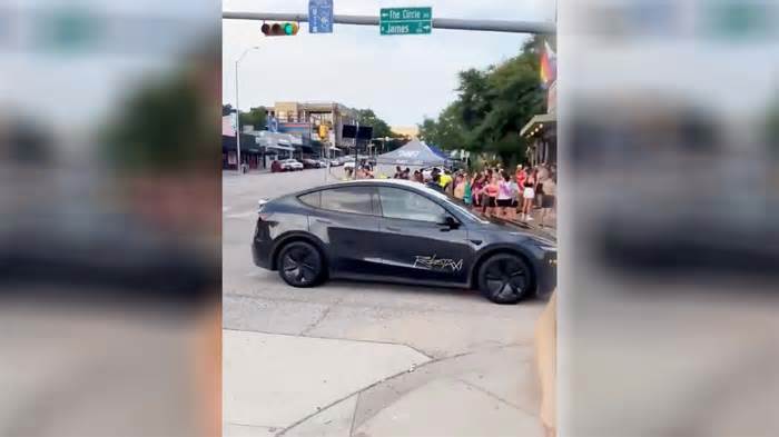 First Tesla Robotaxi Spotted Driving Around Austin