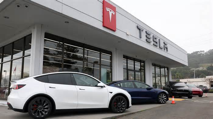 Tesla sales fell in 2024, missing Elon Musk's EV growth target