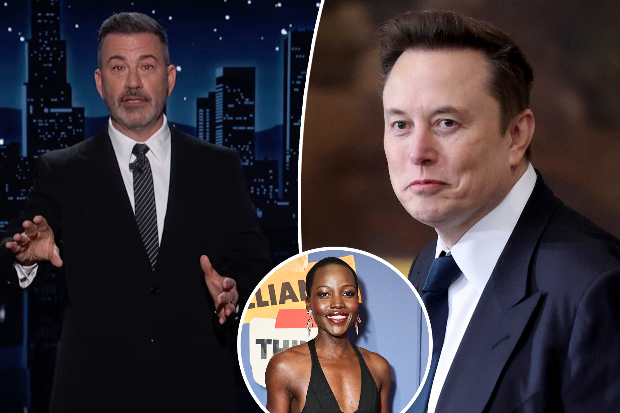 Jimmy Kimmel mocks Elon Musk’s criticism of Lupita Nyong’o’s ‘Odyssey’ casting