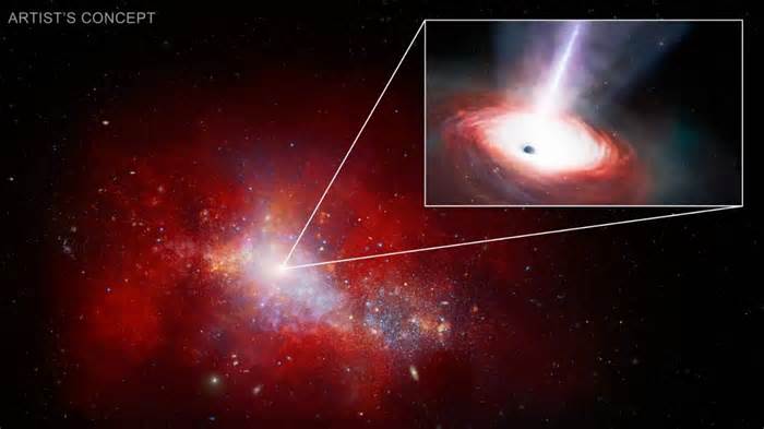 NASA’s Webb and Chandra telescopes capture fast-feeding black hole from 1.5 billion years post-big bang