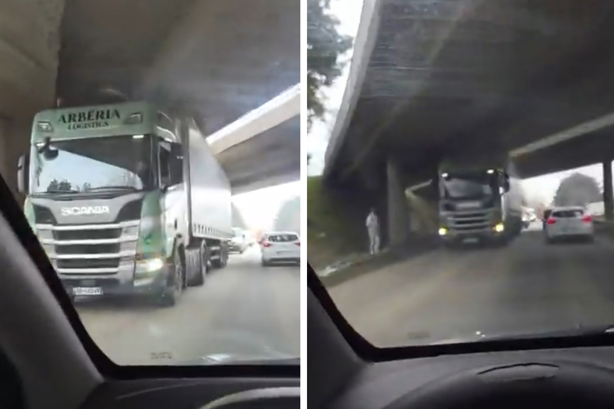 Sve stoji kod Aerodroma: Šleper se zaglavio ispod nadvožnjaka, izbegavajte ovaj put