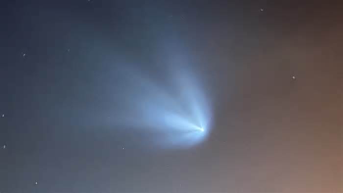 SpaceX Bandwagon-3 rocket launch from Cape Canaveral spotted in Vero Beach, Florida