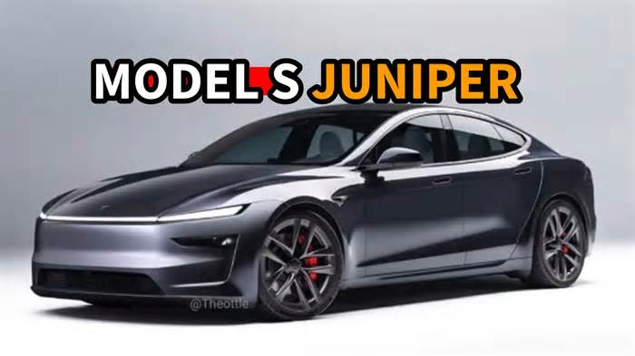 2025 Tesla Model S "Juniper" Breaks Digital Cover To Virtually Reveal Its New Face