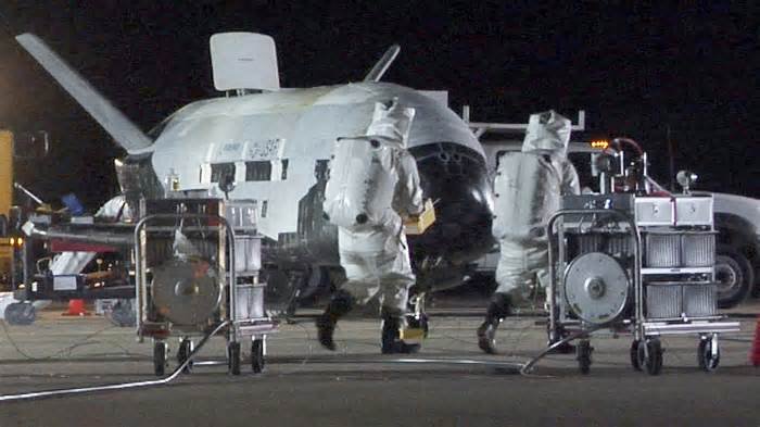 US Space Force shares first declassified photo from top secret X-37b mission