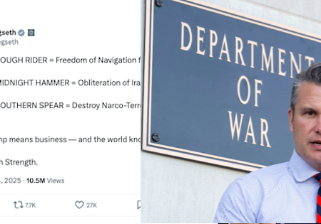Pete Hegseth earnestly announced a bunch of ludicrous military mission names on Twitter and got trolled into oblivion by the ‘Phrasing!’ police
