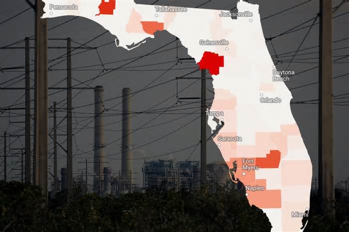 Hurricane Helene map: See power outages by county across Florida