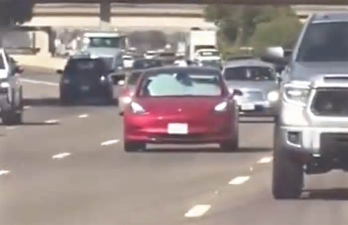 Tesla Motorway Shocker: Mad Scenes in US Sunshade Stunt