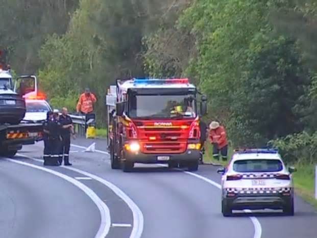 Woman killed as Tesla and Hilux collide head-on at Coolum Beach, on Queensland’s Sunshine Coast