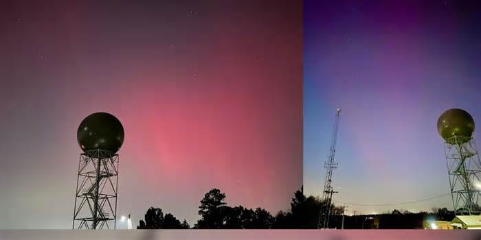 Northern Lights shine across Middle Tennessee skies