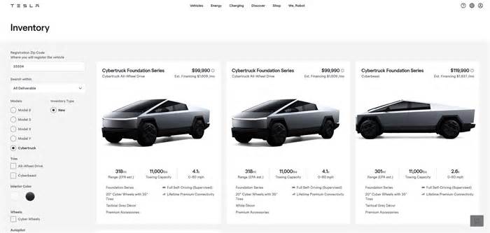 You Can Already Buy a Cybertruck From Tesla's Inventory, and That's Not a Good Sign
