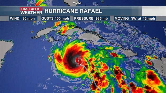 Rafael becomes 11th hurricane of the season