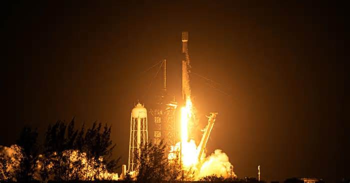 Two privately-built moon landers share a ride to space atop a Falcon 9 rocket