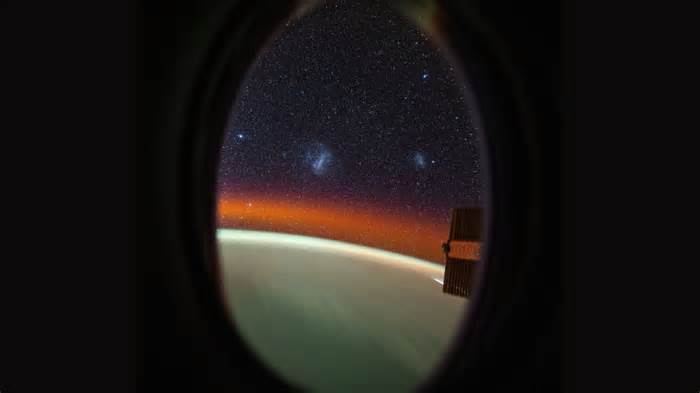 Breathtaking Photo Shows ISS Astronaut's View of Nearby Galaxies