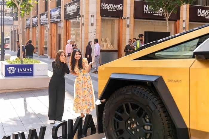 Dubai shoppers offered chance to win 24K gold-plated Tesla Cybertruck