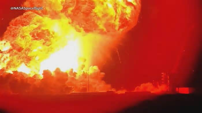 SpaceX Starship explodes during routine pre-flight test