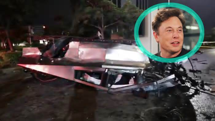 Elon Musk Boasts About Tesla Cybertruck’s Strength After Devastating Crash