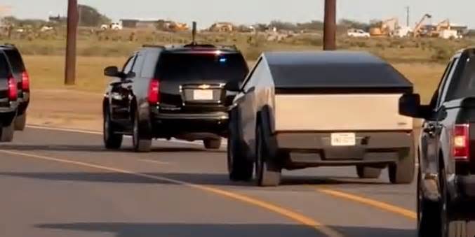 Tesla Cybertruck Joins President-Elect Donald Trump's Motorcade