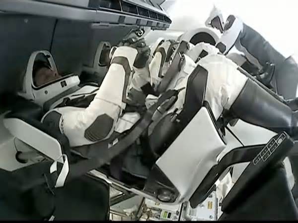 "Hatch closed, indicator aligned," Ax-4 crew moves for undocking aboard Dragon spacecraft