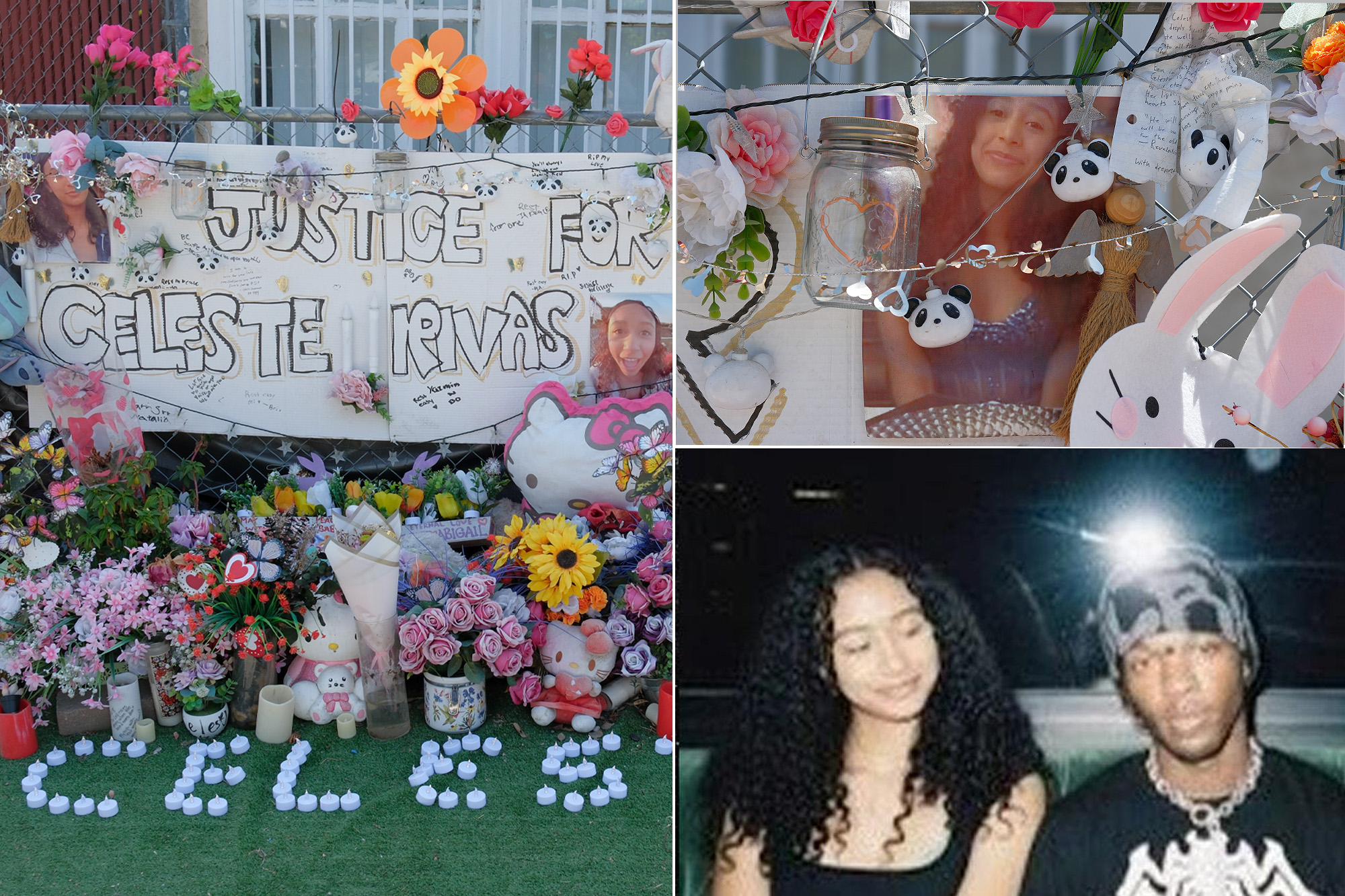 Memorial grows outside family home of Celeste Rivas after D4vd’s arrest for her murder
