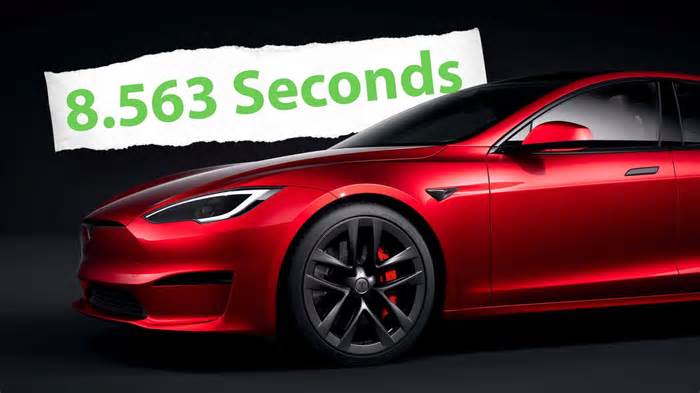 Watch A Tesla Model S Plaid Run A Quarter Mile At Hypercar Speeds