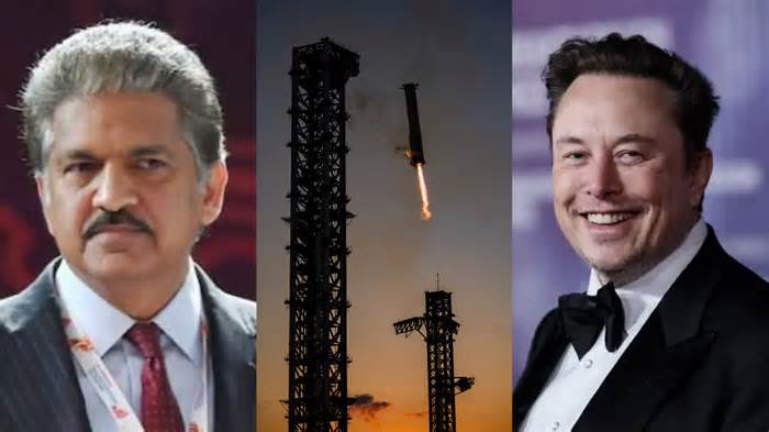 Anand Mahindra Mighty Impressed As SpaceX Catches Starship Booster, Asks Elon Musk For A Ticket