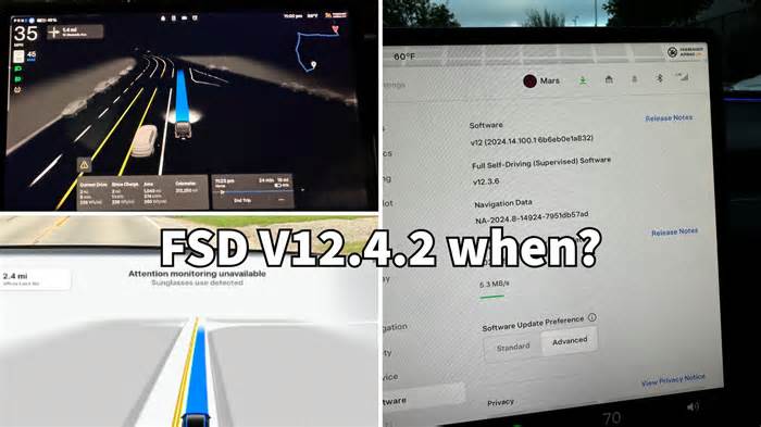 Tesla FSD V12.4.2 Is Tested Internally, Could Reach Wider Fleet This Weekend