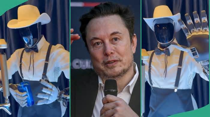 Elon Musk's Tesla displays humanoid Optimus robots that can serve drinks and do tasks on their own