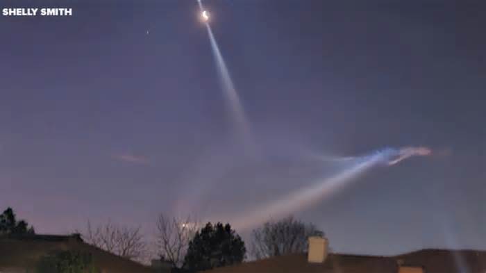 See a weird light in the Valley sky? It was likely the aftermath of a SpaceX launch