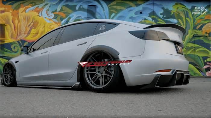 The Widebody Tesla Model 3 Just Changed the Game – EV Never Looked So Aggressive