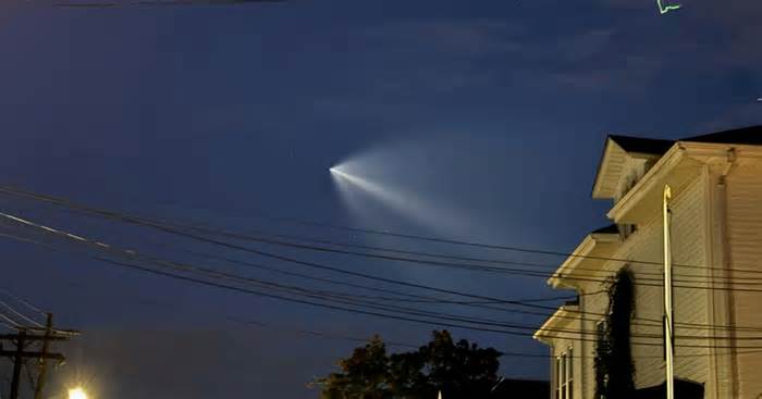 Along the Way: SpaceX rocket above Attleboro?