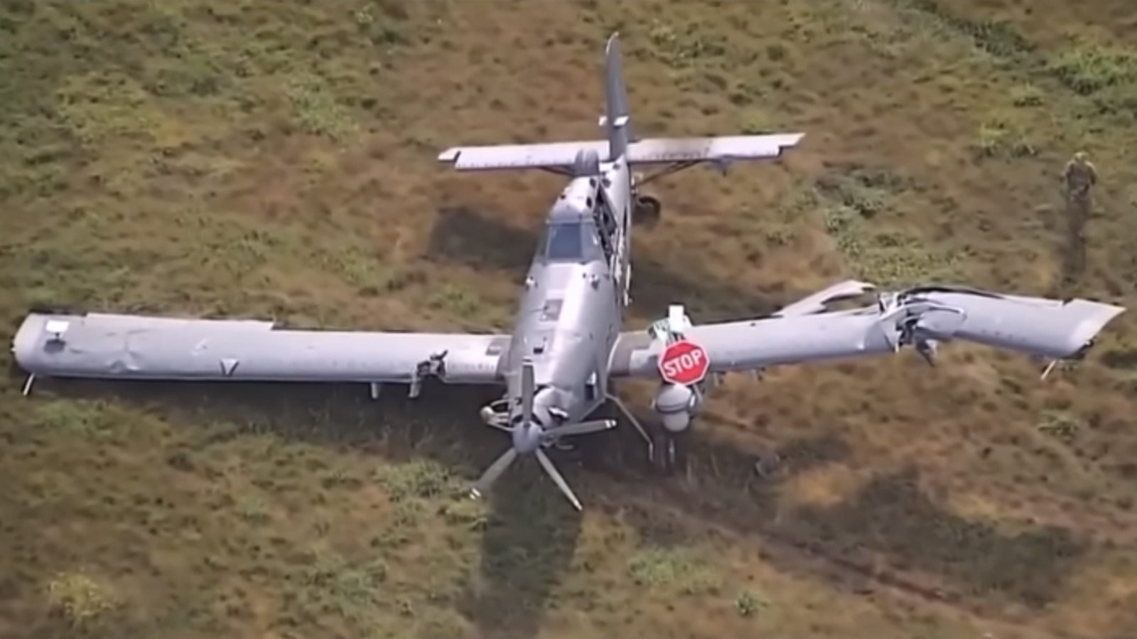 National Guard Aircraft Buzzes Tesla Before Crashing In A Field