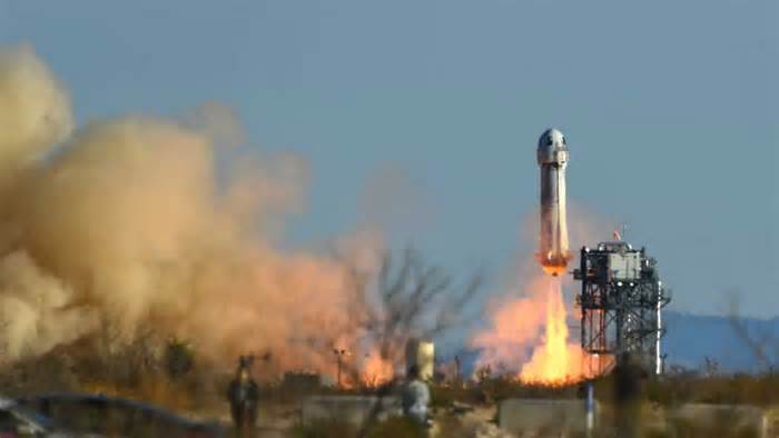 Blue Origin launches America's first Black astronaut and five others people to the edge of space