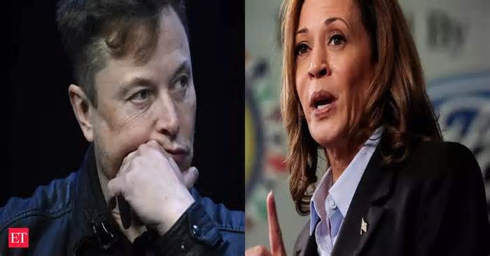 Elon Musk takes a jab on Kamala Harris' 'Trump has been running for office' remark in Fox interview