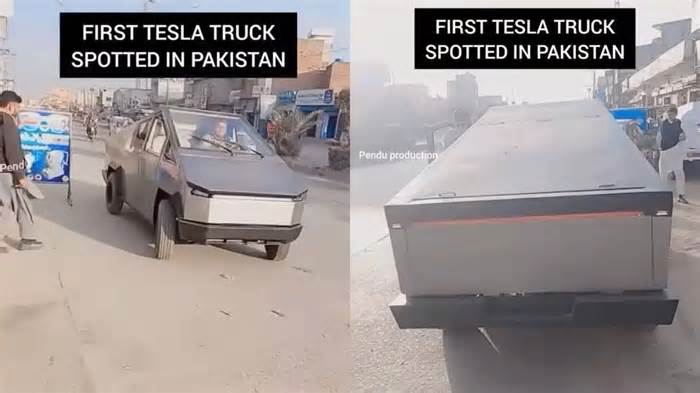 “Welcome to Pakistan Elon chachu”: Tesla’s cybertruck look alike seen in Pakistan, internet can’t stop laughing