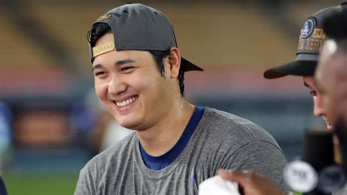 Shohei Ohtani Reacts to Making First World Series with Los Angeles Dodgers