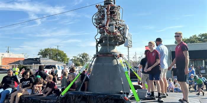 McGregor residents in awe of SpaceX rocket engines paraded on Founder’s Day