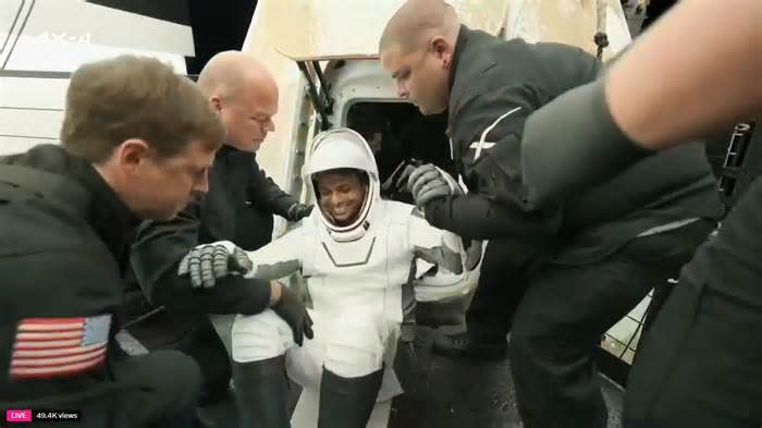 India's Shubhanshu Shukla out of Dragon capsule, experiences gravity after 18 days