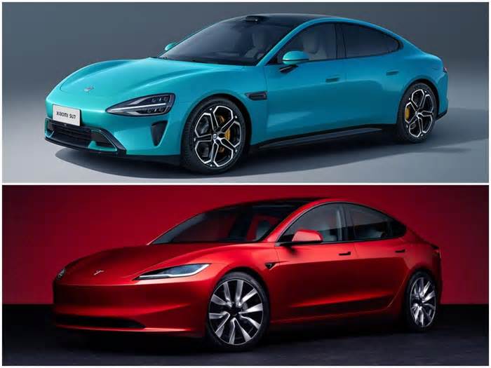 Chinese vs. American EV: How Xioami's SU7 compares to the Tesla Model 3