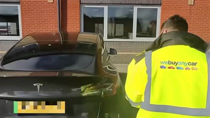 Car expert explains why Teslas lose value so quickly after man takes £52,000 model to WeBuyAnyCar