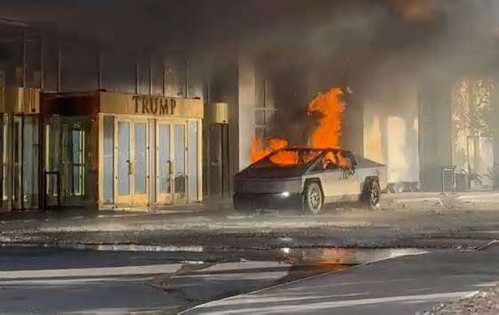 Tesla Cybertruck driver planned to buy drones before Las Vegas Trump hotel explosion