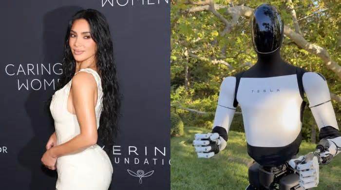 Kim Kardashian introduces new Tesla robot-friend, fans react