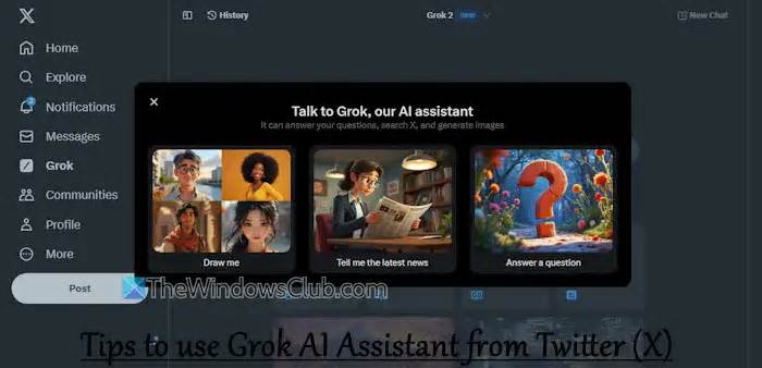 Tips to use Grok AI Assistant from Twitter (X)