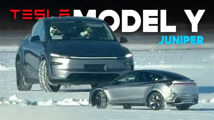 Tesla Model Y Juniper Caught Completely Undisguised