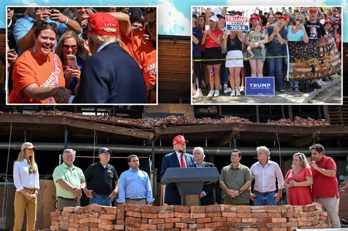 Trump brings water, other supplies to residents impacted by deadly Hurricane Helene in Georgia: ‘We love you’