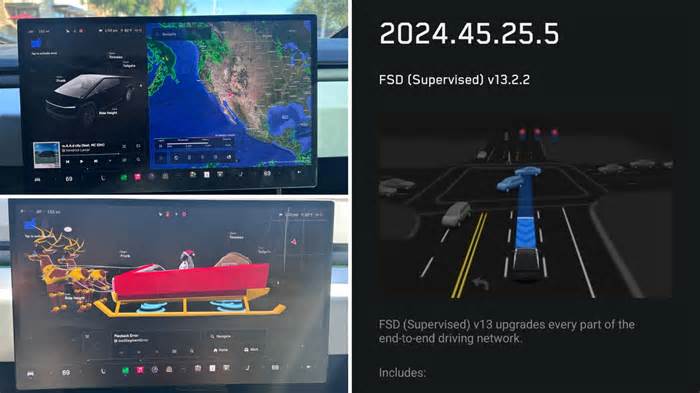 Tesla Bundles FSD V13 With Holiday Update for the First Time, but There's a Caveat