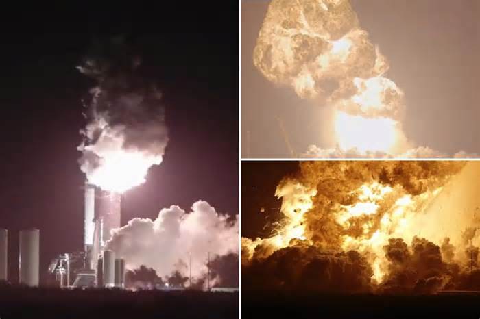 SpaceX Starship explodes into enormous fireball during routine test at Texas facility