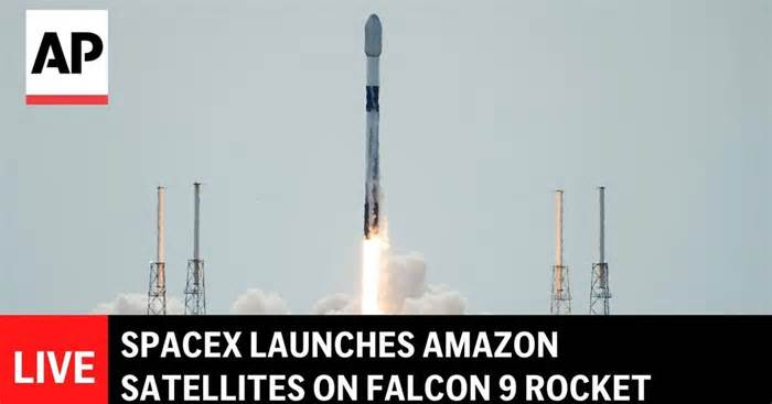 LIVE: SpaceX launches Amazon satellites on Falcon 9 rocket