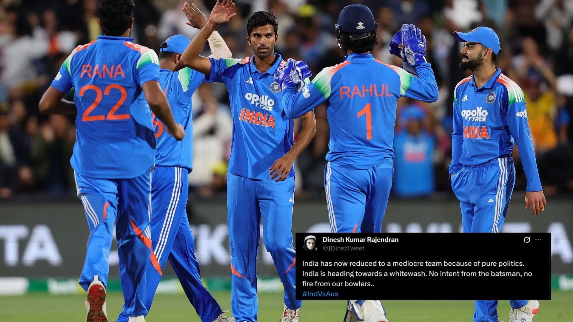 "Australia D Team treating India like a Club level team" - Twitter reacts to Team India's humbling loss in AUS vs IND 2025 2nd ODI 